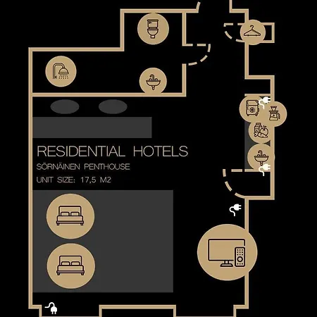 Huoneisto Residential Homes Penthouse